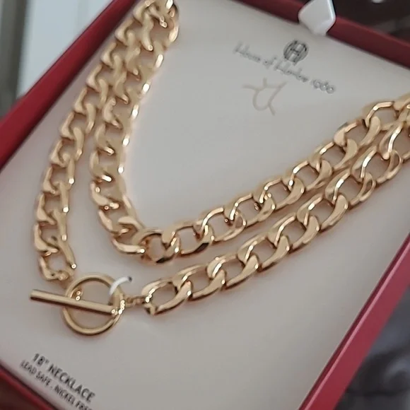 House of Harlow 1960 Gold Chain Necklace - Picture 4 of 7